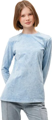 Immagine prodotto di Maglia a maniche lunghe da donna - Taglia M - Stonewash - 100% cotone - Comoda ed elegante