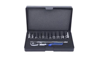 Immagine prodotto di Set di chiavi a bussola KS TOOLS 1/4" CHROMEplus, 13 pezzi (918.0613)