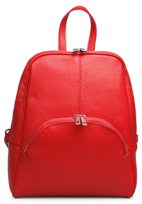Produktbild von Caspar eleganter Damen Leder Rucksack großer City Backpack - PREMIUM LINE - Modell No.802 -  Italy