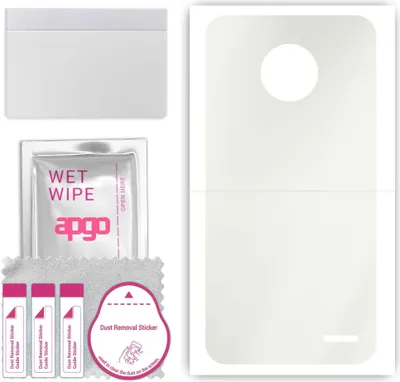 Produktbild von apgo Rückseite Schutzfolie, Matt, kompatibel mit Motorola Moto E4 Plus, Hinten Hydrogel-Displayschutzfolie mit Positionierhilfe, kratzfest, einfache Montage