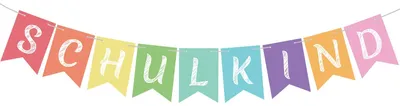 Productafbeelding van Schulkind Girlande voor de Eerste Schooldag Decoratie