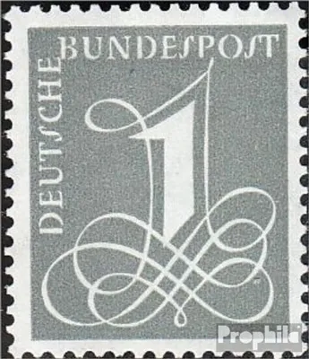 Produktbild von Briefmarken BRD (BR.Deutschland) 1958 Mi 285X (kompl.Ausg.)  gestempelt Ziffernzeichnung