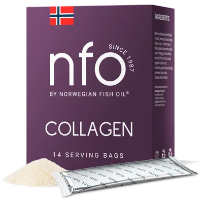 Produktbild von NFO Collagen – Wysokiej jakości kolagen wspierający zdrowie skóry i stawów [14 saszetek]