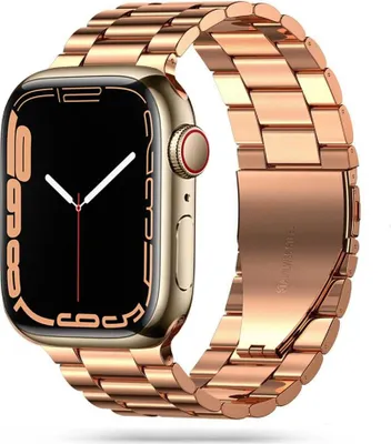 Image de Tech-Protect Stainless Apple Watch Apple Watch 4 / 5 / 6 / 7 / 8 / 9 / Se / Ultra 1 / 2 (42 / 44 / 45 / 49 Mm) Rose Gold