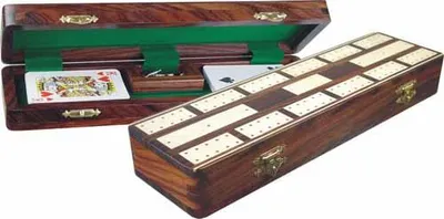 Produktbild von HOT Games Cribbage Spiel Acacia-Holz 30 cm mit Aufbewahrung