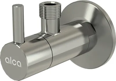 Produktbild von alcadrain Eckventil mit einem Filter 1/2"×3/8", NICKEL-Glanz