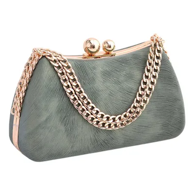 Produktbild von Damen Abendtasche, Elegant Handtasche für Hochzeit Wedding Prom Party, Grün