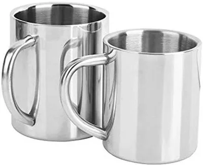 Produktbild von Famanu Kaffeetassen Set von 2 - Doppelwandige Isolierbecher (400ml)