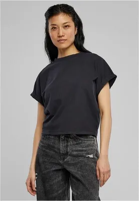 Image de Urban Classics Ladies - Pigment Dye Short Top schwarz - XL
