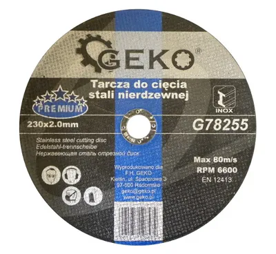 Obrázek produktu pro Řezný kotouč na nerezovou ocel 230 mm x 2,0 mm x 22 mm 05051