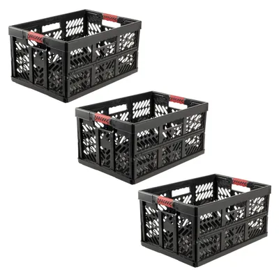 Produktbild von keeeper ben Profi-Klappboxen, 3er-Set, 45 l, Graphit