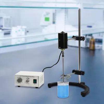 Productafbeelding van Elektrische Laboratorium Roerder - 100W Vermogen - 3000 RPM Snelheid - Mechanische Overhead Mixer