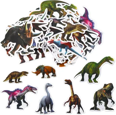 Obrázok produktu pre Detská sada nálepiek dinosaurov 4-7cm 50ks