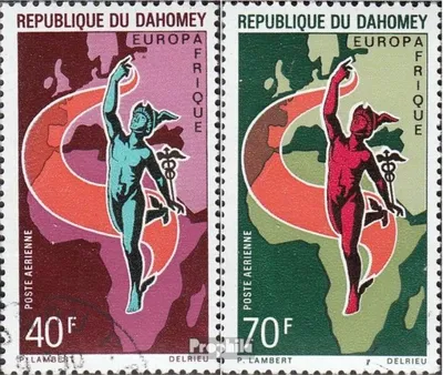 Produktbild von Briefmarken Dahomey 1970 Mi 427-428 (kompl.Ausg.) gestempelt Europafrique