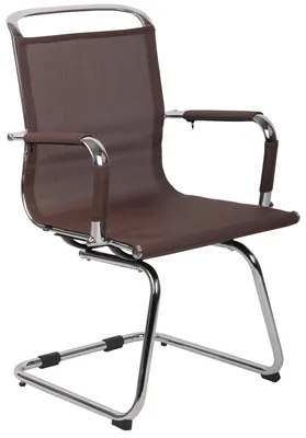 Produktbild von CLP Besucherstuhl Barnet Mesh mit Freischwinger Gestell braun