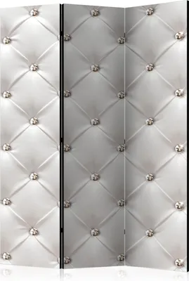 Produktbild von 3-teiliger Einseitiger Vlies Paravent - White Elegance 135x172 cm Muster f-B-0039-z-b