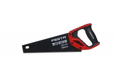 Produktbild von Fuchsschwanz 300mm mit gehärteten, dreifach geschliffenen Zähnen und Winkelmarkierung 45°/90°