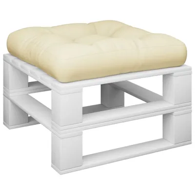 Produktbild von "Winter Sale" Palettenkissen Creme 60x60x12cm Stoff - Gartenmöbelauflagen clorisNeu780872 - Gartenmöbelauflagen
