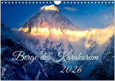Obrázok produktu pre Hory Karakorum (nástenný kalendár 2026 DIN A4 na šírku), CALVENDO mesačný kalendár