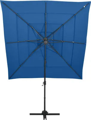Produktbild von vidaXL Sonnenschirm mit Aluminium-Mast 4-lagig Azurblau 250x250 cm