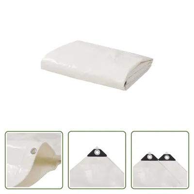 Produktbild von The Living Store Abdeckplane 650 g/m² 1,5 x 6 m Weiß