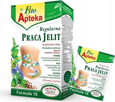 Obrázek produktu pro Herbata ziołowa Mieszanka na pracę jelit Malwa 20 saszetek