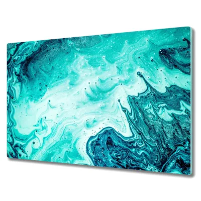 Produktbild von Coloray Hackbrett Küchenbrett Kochplattenabdeckung Schneidebrett Herdabdeckplatte 80x52 cm - abstractionism Flüssigkeiten