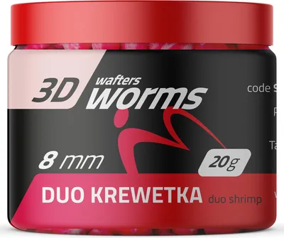 Obrázok produktu pre Wafters MatchPro Top Worms Wafters Duo Shrimp 8 mm