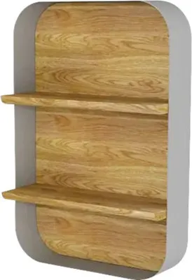 Obrázek produktu pro Nástěnný regál do koupelny Devo Sonet šedá/dub 40 x 60 x 15 cm SF-PL40x60-L10D01