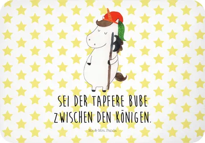 Produktbild von Mr. & Mrs. Panda magnet Einhorn Junge - Weiß - Geschenk, Notizhalter, Mittelalter, Kühlschrankmagnet, haftmagnet, whiteboardmagnet, Unicorn, Einhörner, Bube, zettelhalter