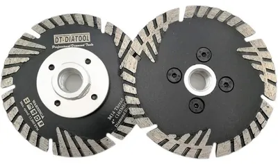Produktbild von Diamant Trennscheibe 2 Stück 105 mm M14 Turbo Sägeblatt für Granit Marmor Beton Fliesen