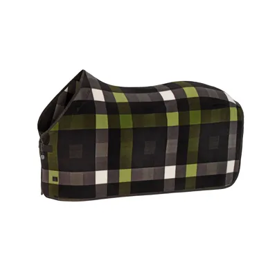 Produktbild von Eskadron Platinum Abschwitzdecke " FLEECE CHECK ", teak brown-white-moss green Größe - 125cm