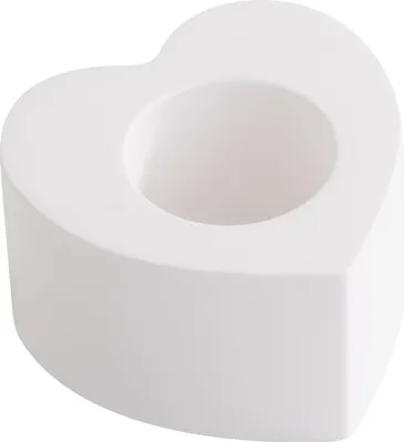 Produktbild von Silikon Gießform "Stabkerzenhalter Herz Mini", ca. 4,5 x 2,5 cm