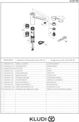 Produktbild von Kludi 595743975 M2 Spültisch-EHM DN 15