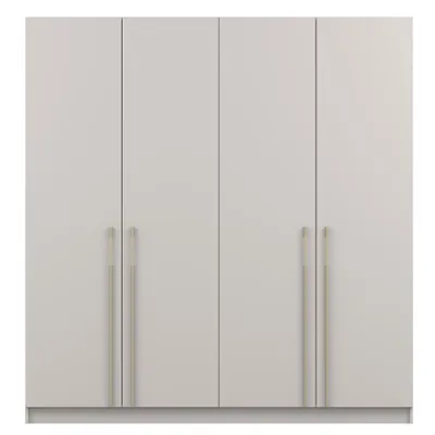 Produktbild von Drehtürenschrank Kleiderschrank Schrank 200 cm Kaschmir/Kaschmir viertürig Rosa 01