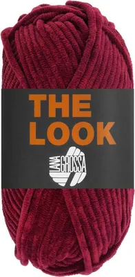 Produktbild von Lana Grossa THE LOOK 100 g samtig weiches und stabiles Chenillegarn 120 m Farbe 021 - Weinrot