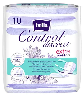 Image de 4x Bella Protections hygiéniques 10x Extra Control Discreet Protection pour incontinence