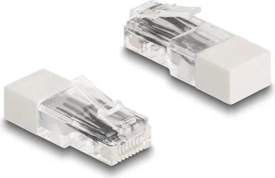 Obrázok produktu pre DeLOCK 67185, RJ45, Biela, Samec, Priamy, Plast, 120 ohm