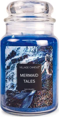 Immagine prodotto di Village Candle Fantasy Fun Mermaid Tales Candela profumata Barattolo grande 626 g