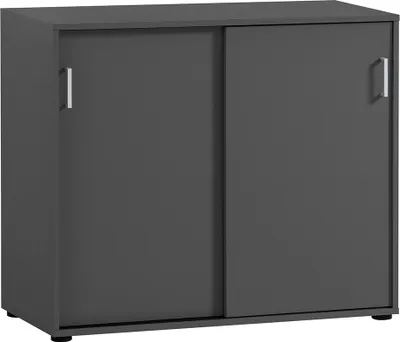 Produktbild von Aktenschrank Schiebetürenschrank in anthrazit NEVERS-80