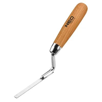 Produktbild von Fugenkelle Edelstahl 8 mm Holzheft | Fugeisen Kelle Spachtel Verfugkelle Fugeneisen Fugenglattstrich