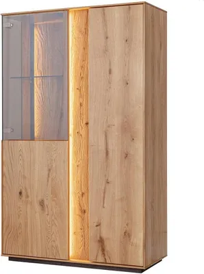 Immagine prodotto di Vetrina a LED marrone Credenza Mobili in legno Vetrine di design