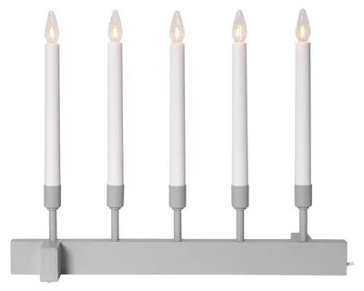 Imagen del producto de Star Trading 214-38, Figura decorativa iluminada, Beige, Blanco, 5 bombillas, E10, 15 W