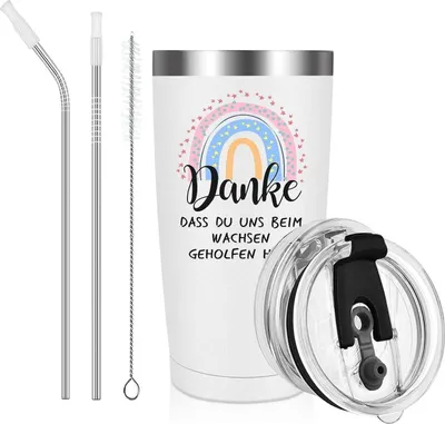 Obrázok produktu pre Livole darček pre učiteľa - šálka s viečkom a slamkou