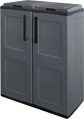 Zdjęcie produktu dla Szafka Pvc 68X37X84Cm 2 Drzwi Szara