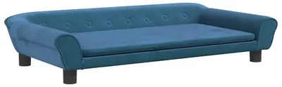 Obrázek produktu pro vidaXL Pelíšek pro psy modrý 100x50x21 cm sametový