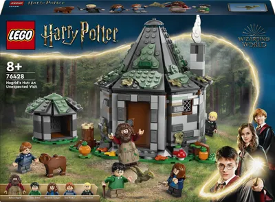 Immagine prodotto di LEGO Harry Potter La capanna di Hagrid: una visita inaspettata Set di 5 minifigure e 2 figure di animali, regalo per bambine, bambini e ragazze di 8 anni, giocattolo di avventura magica 76428