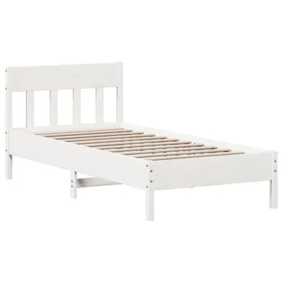 Obrázok produktu pre Posteľ bez matraca biela 100x200 cm borovicový masív