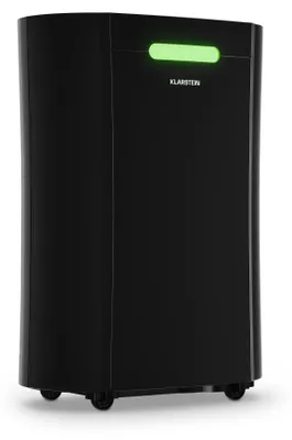Produktbild von Klarstein AeroDry 10l Luftentfeuchter - 165W, 10L/Tag, 2.5L Tank, 37dB Leise, Aktivkohlefilter, DrySelect, für Zuhause, Schlafzimmer, Badezimmer, Elektrischer Raumentfeuchter, Schwarz