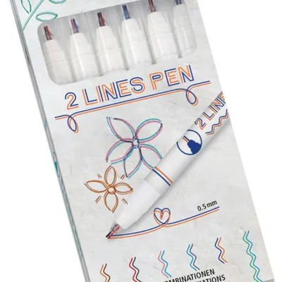 Imagen del producto de ONLINE® 18617 ONLINE® 2 Lápices de fieltro, surtidos por color, 6 unidades.